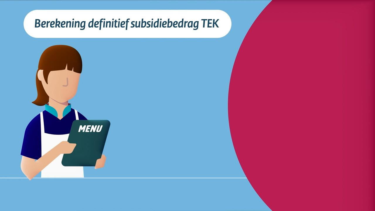 TEK berekening definitieve subsidie