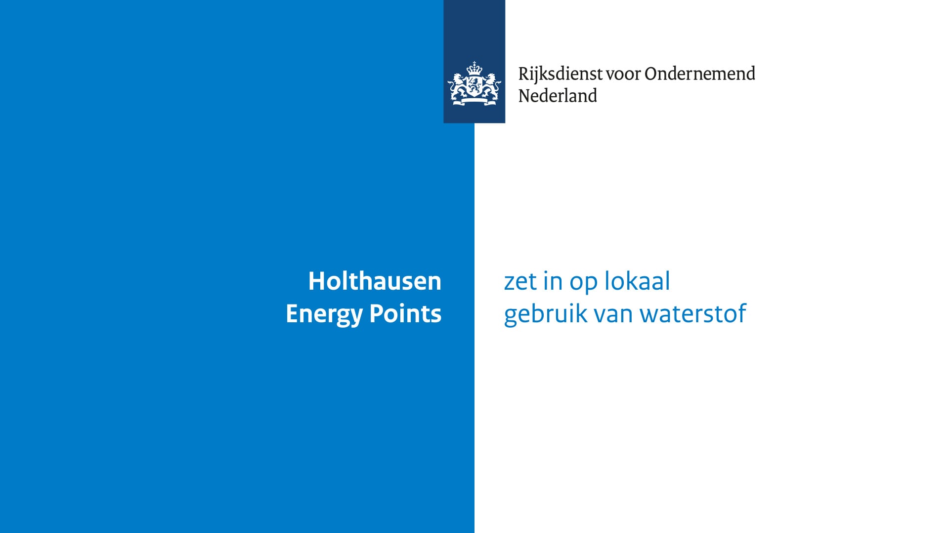 Video praktijkverhaal waterstof Holthausen