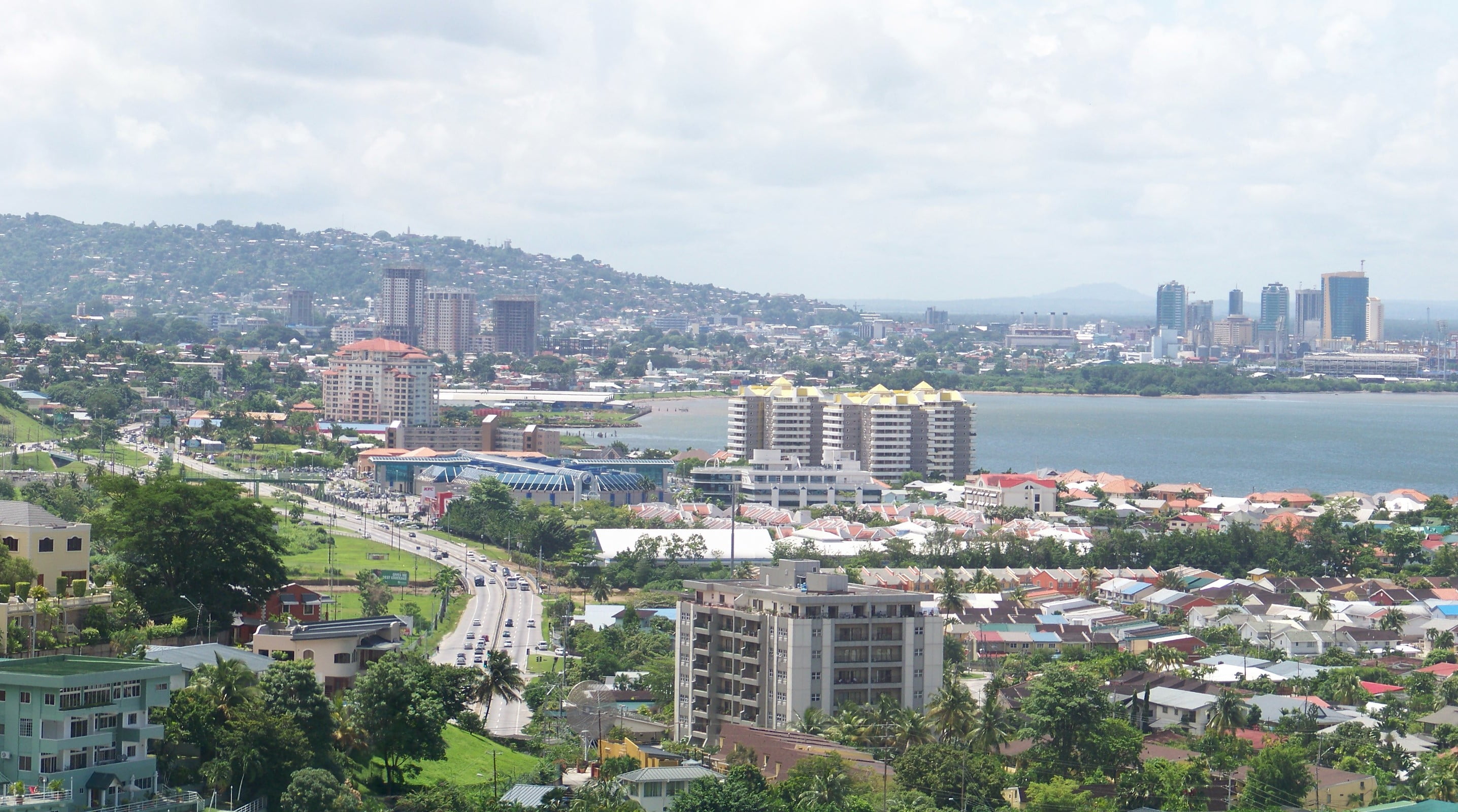 Skyline of Port of Spain, Trinidad & Tobago