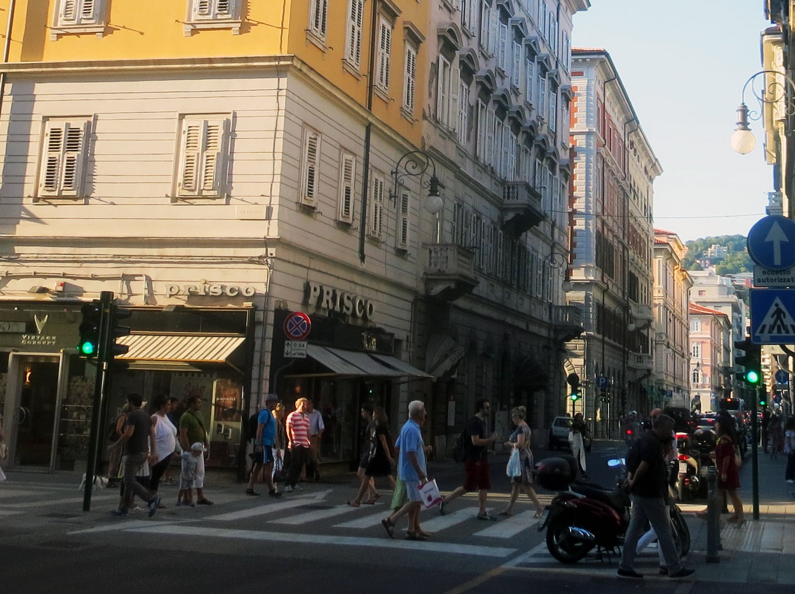 Winkelstraat in Trieste