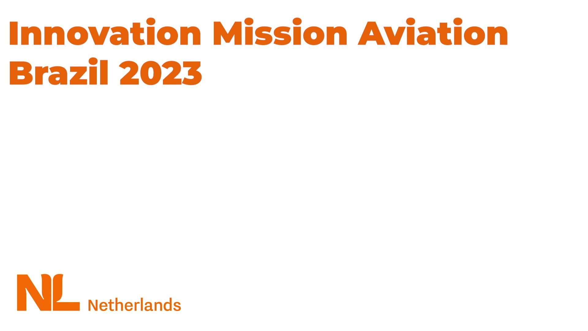 Videoverslag Innovatiemissie luchtvaart Brazilië 2023