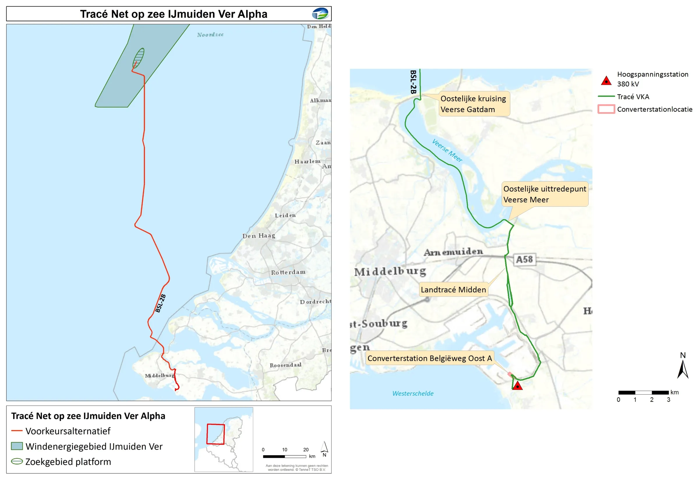 Verbeelding voorkeursalternatief - Net op zee IJmuiden Ver A