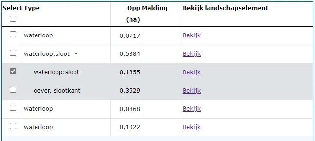 Landschapselementen stap 3 een deel overnemen
