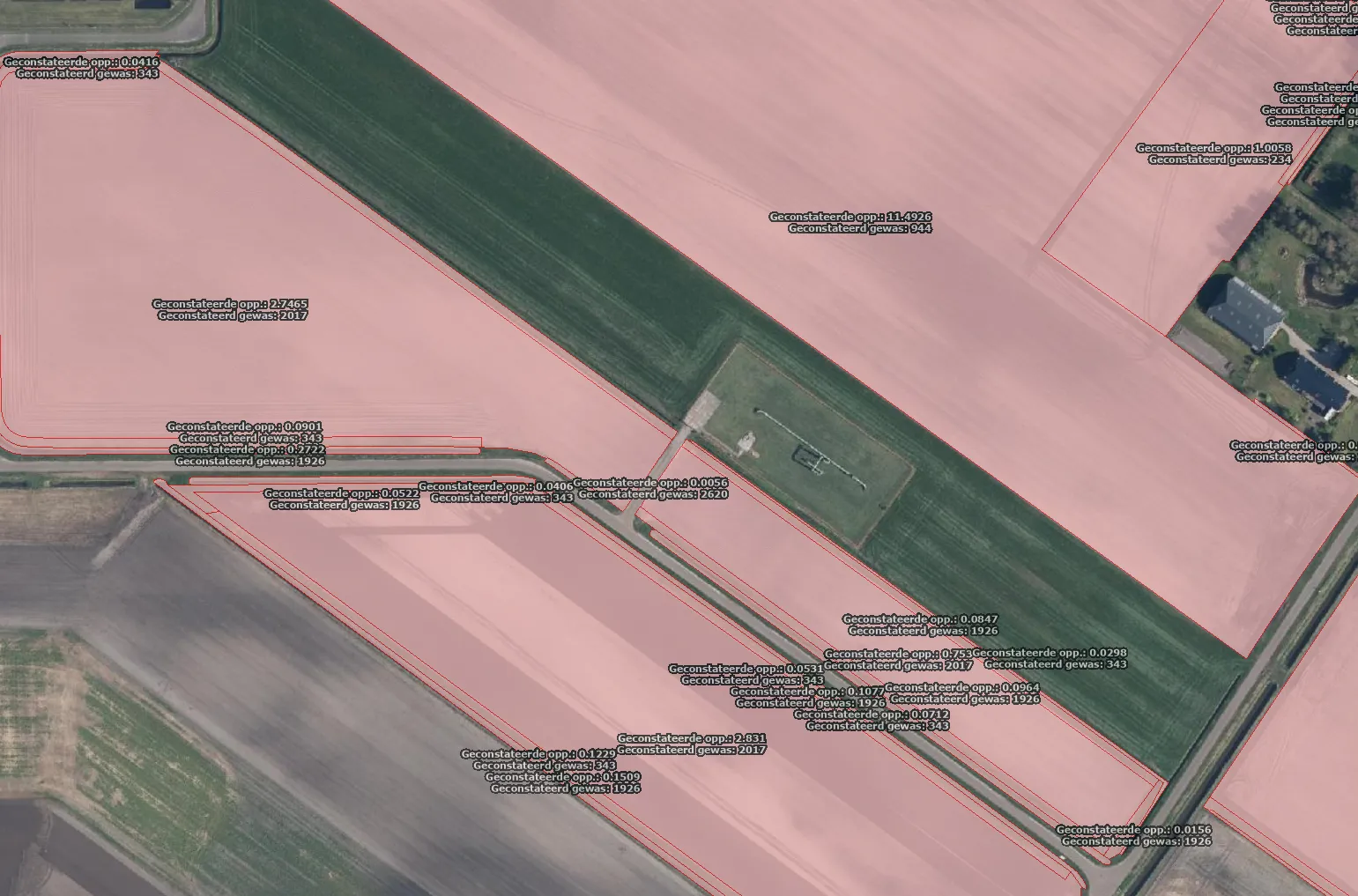 Kaartlaag GLB geconstateerd 2023 in Mijn percelen