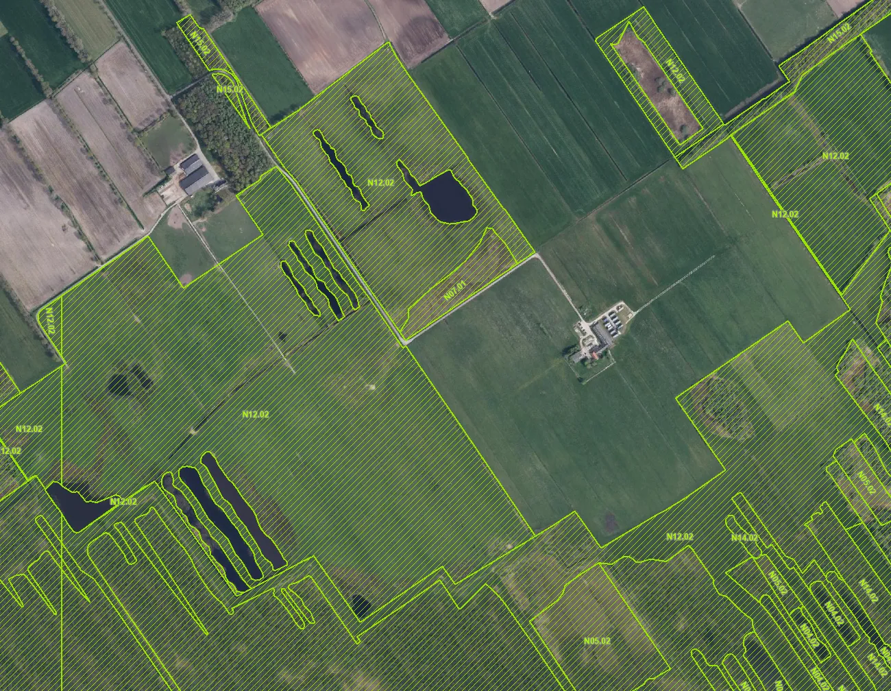 Kaartlaag Natuurbeheertypen in Mijn percelen