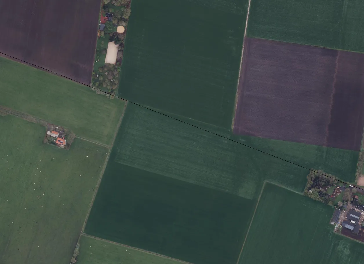 Kaartlaag Provinciegrenzen in Mijn percelen