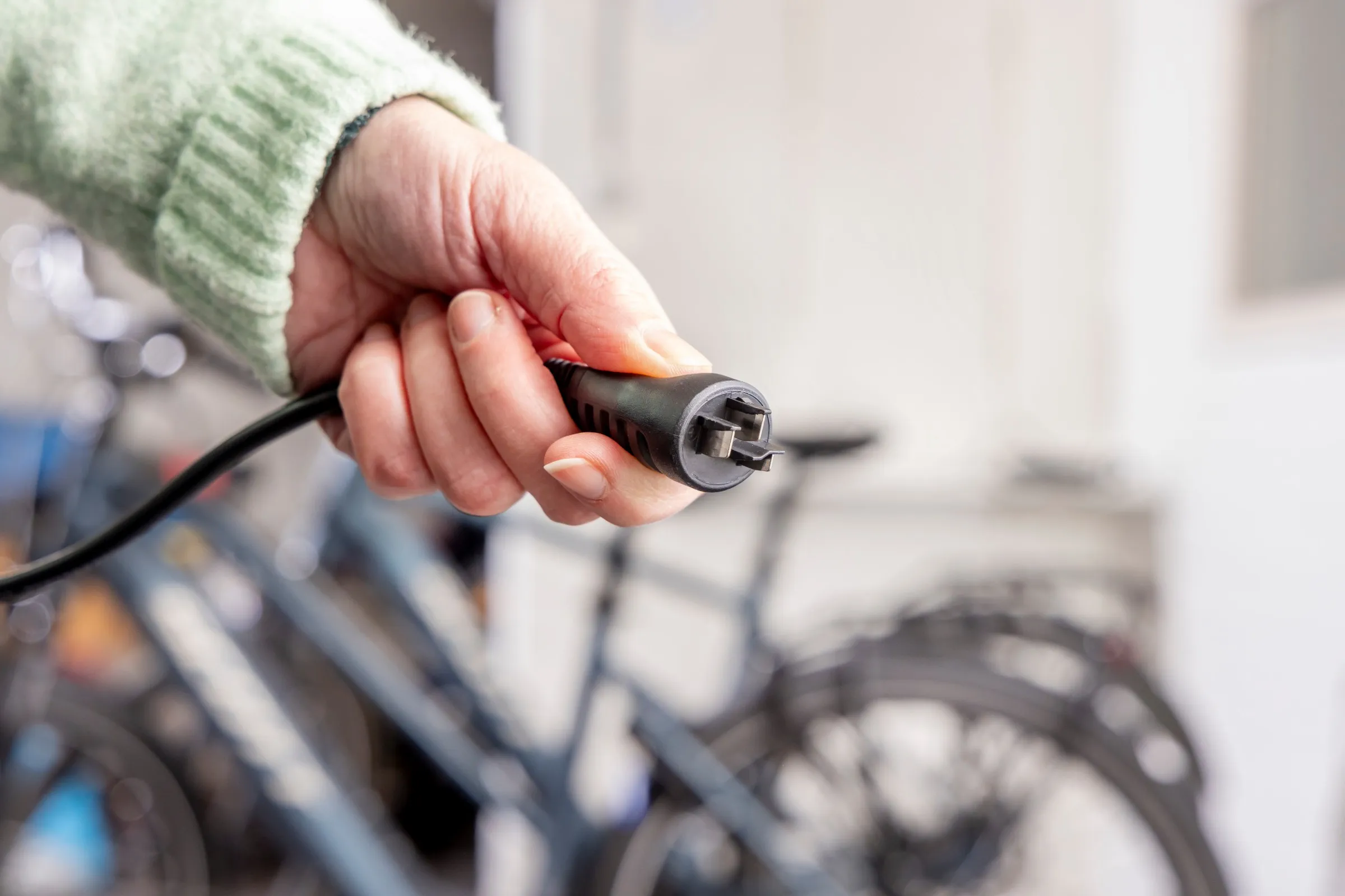 elektrische fiets opladen