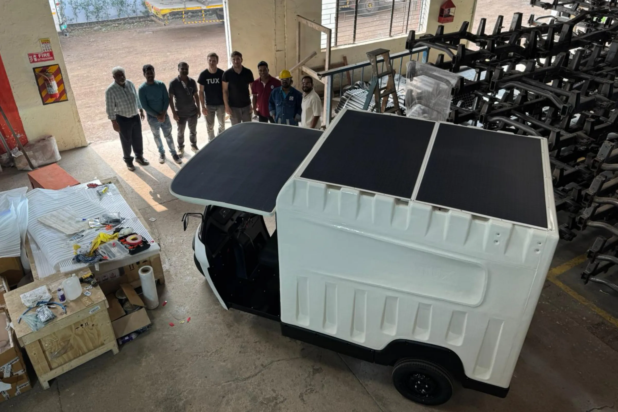 TUX op de werkplaats in India 