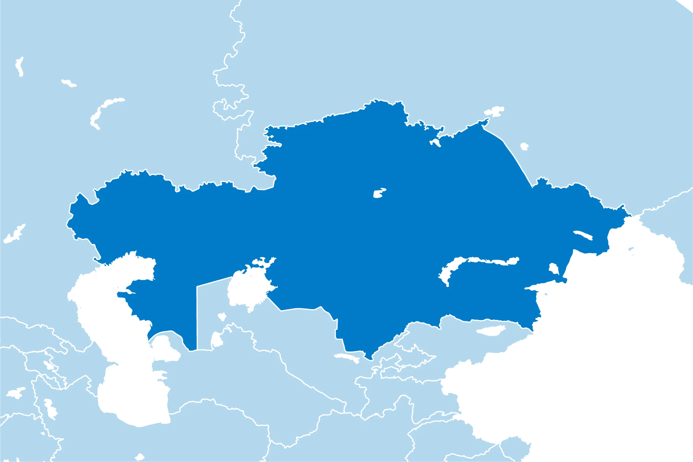Kaart Kazachstan