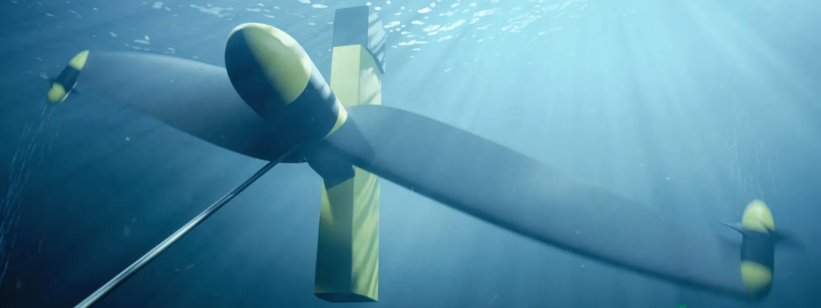 Render van een turbine van Equinox