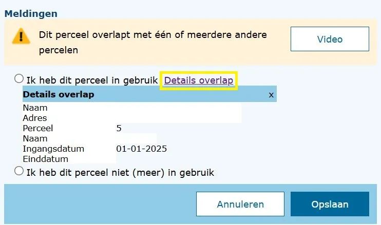 Details overlap uitgeklapt