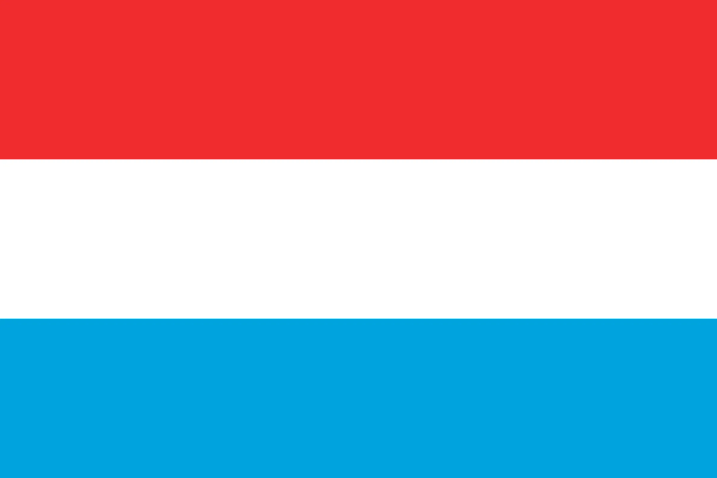 De officiële vlag voor het land Luxemburg