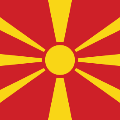 vlag Noord-Macedonië