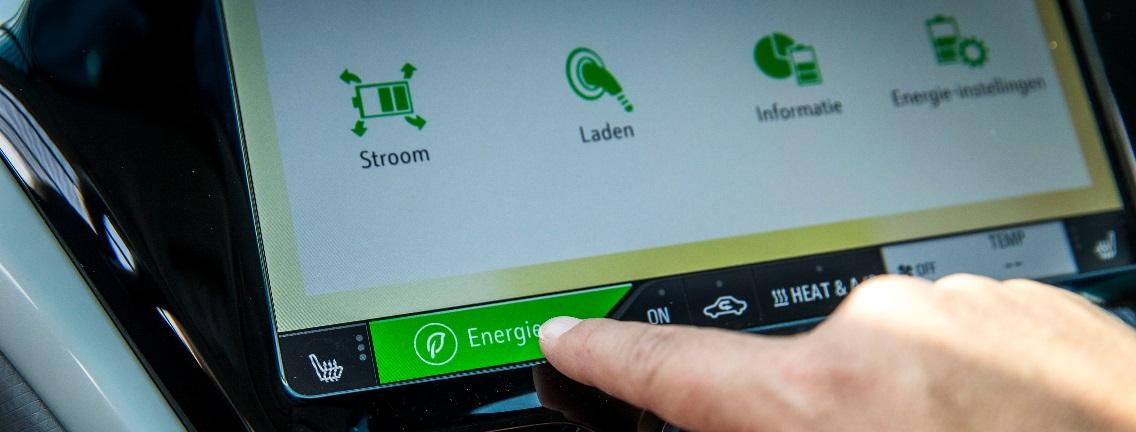 Boordcomputer elektrische auto