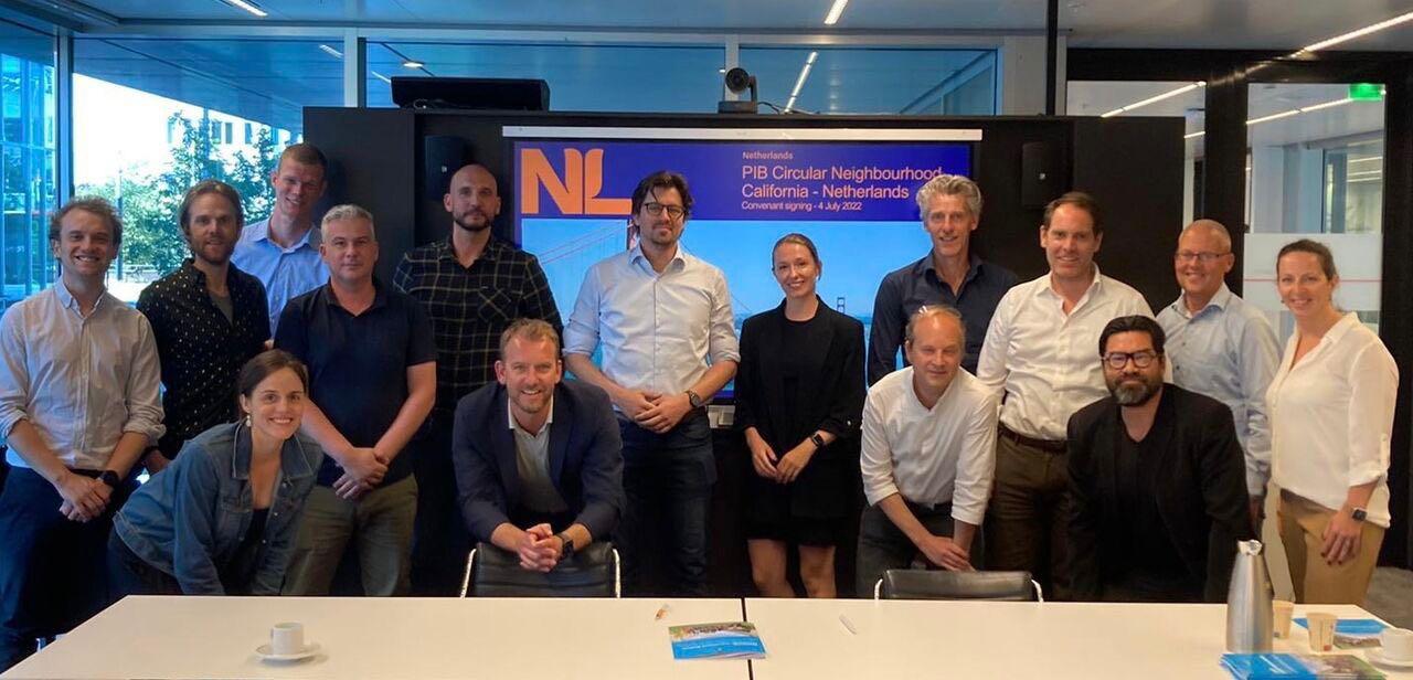Ondertekening PIB cluster Circular Neighbourhood California-Netherlands