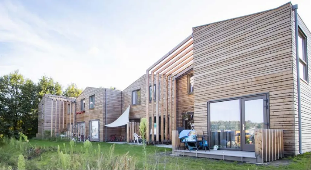 woningen van woningbouwproject Buurtschap te Veld in Eindhoven