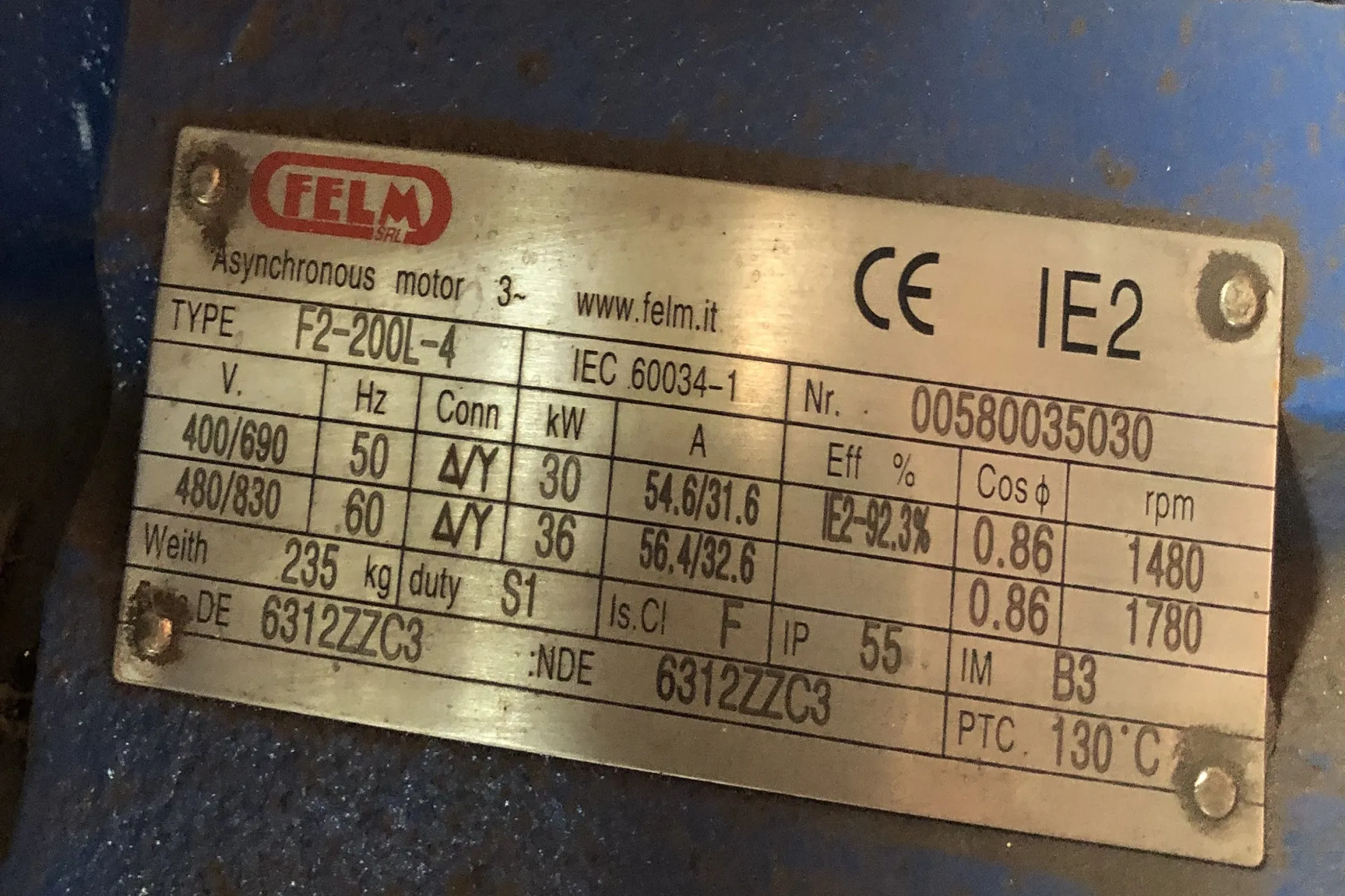 Elektromotor IE2
