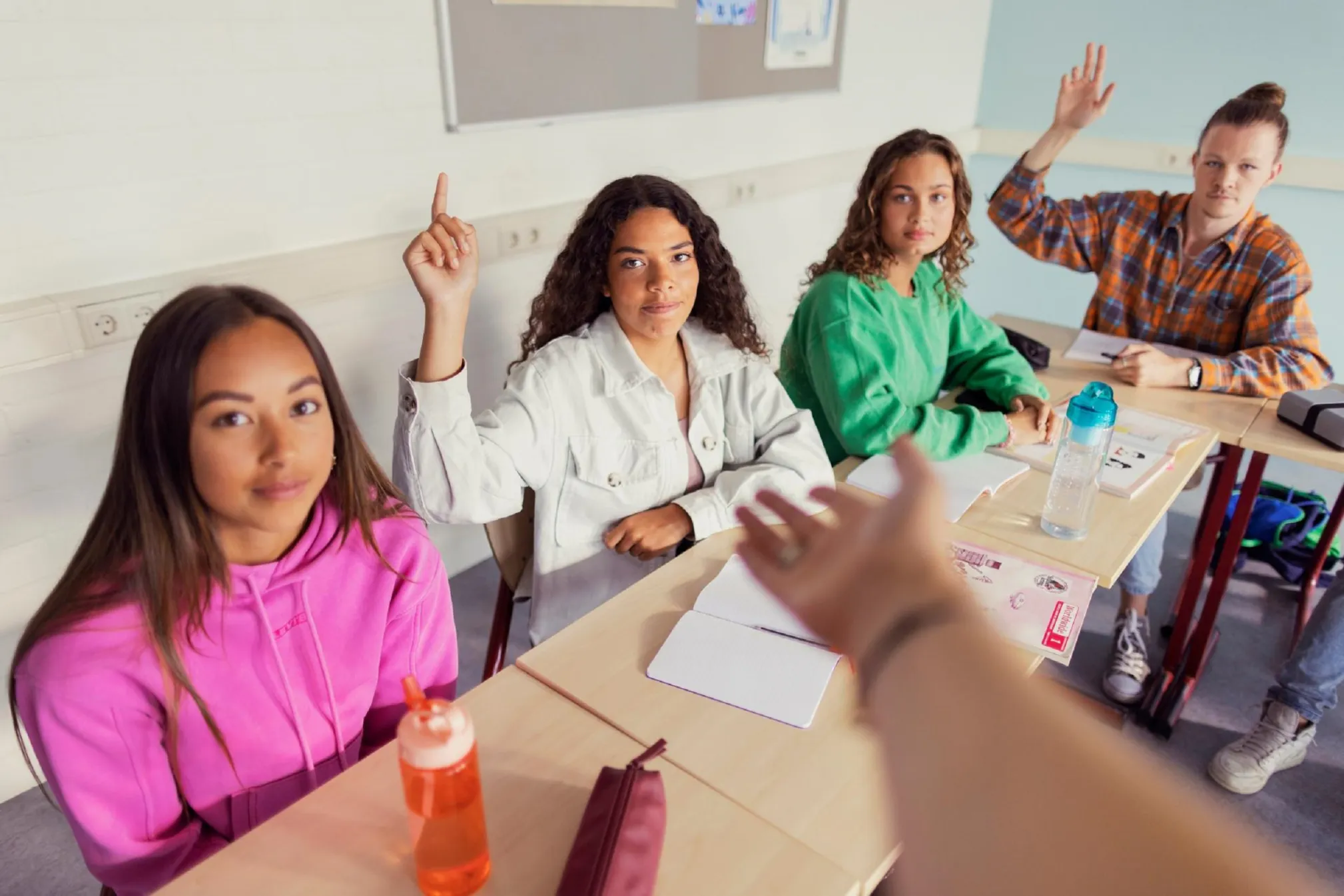 Reportagefoto: jongeren in de klas