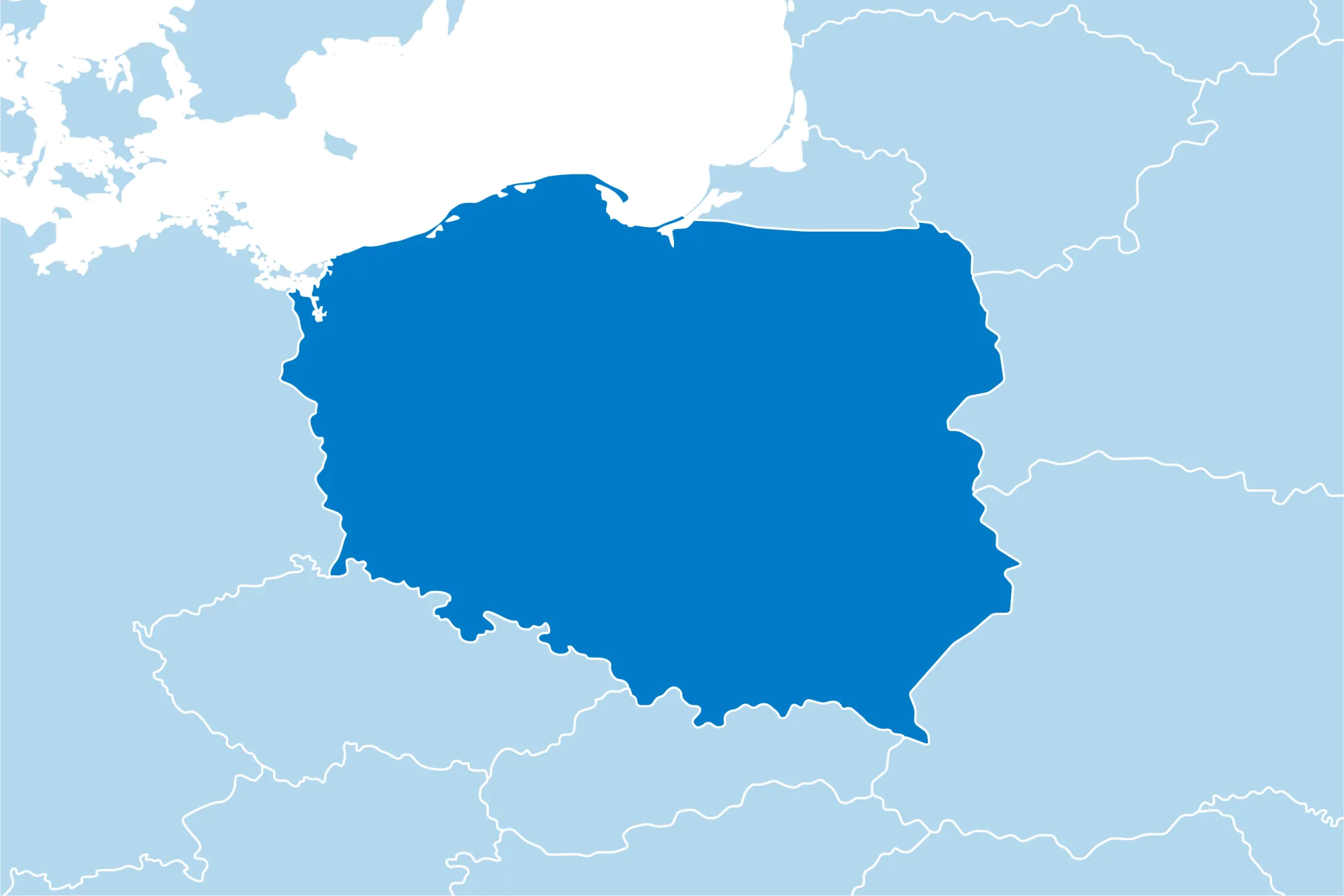 Kaart Polen