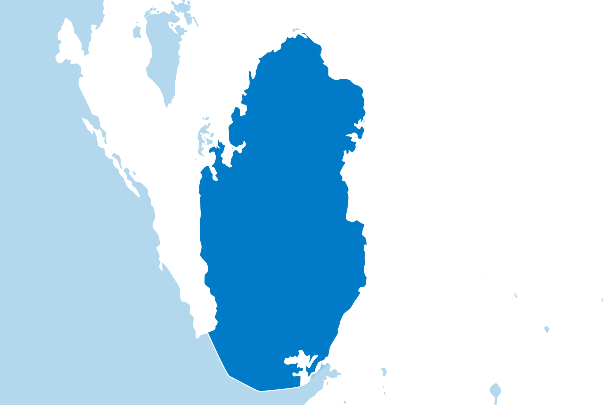 Kaart Qatar