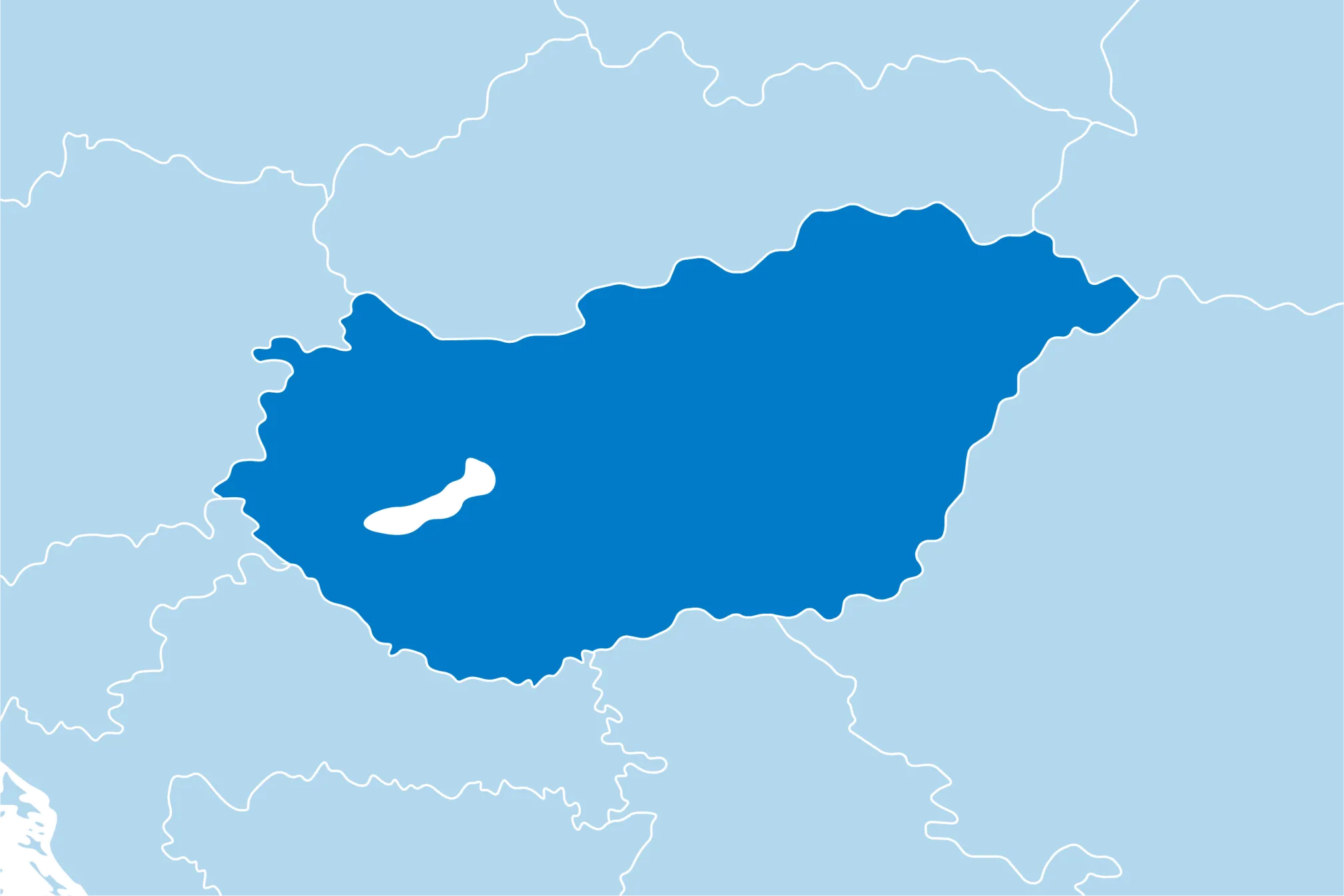 Kaart Hongarije