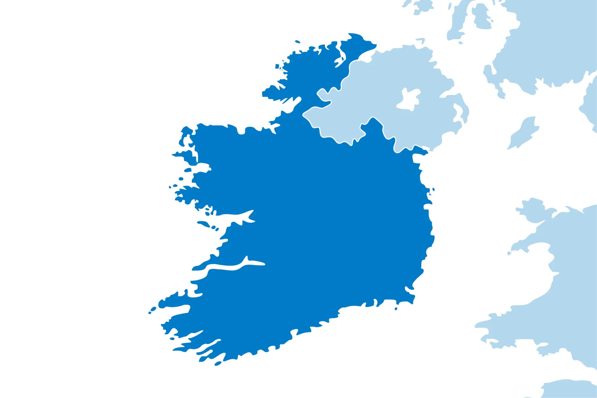 kaart Ierland