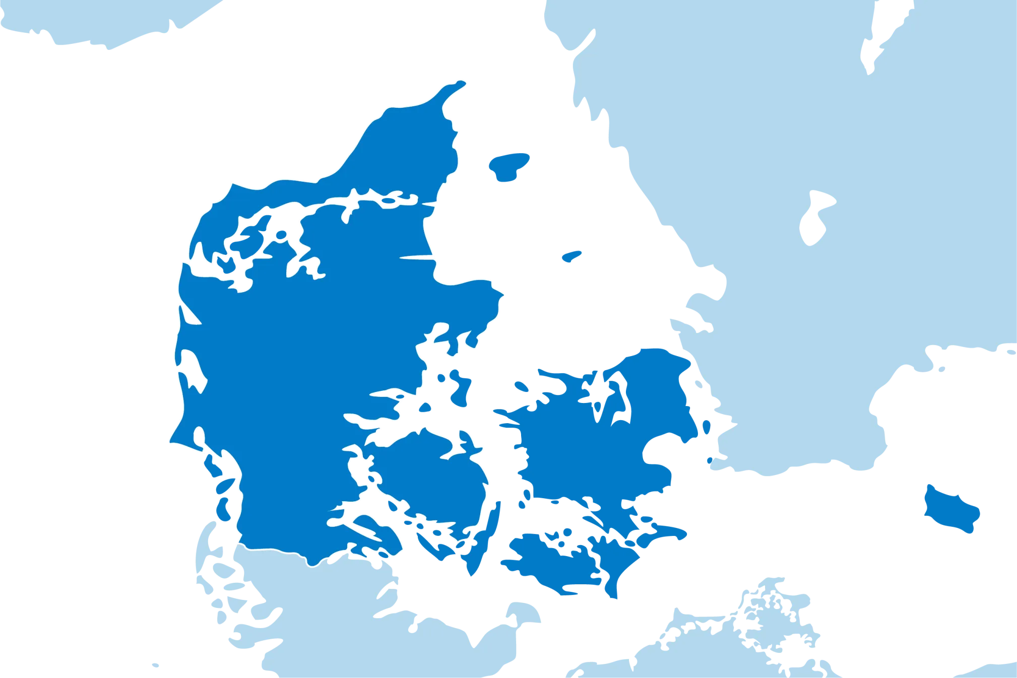 Kaart Denemarken