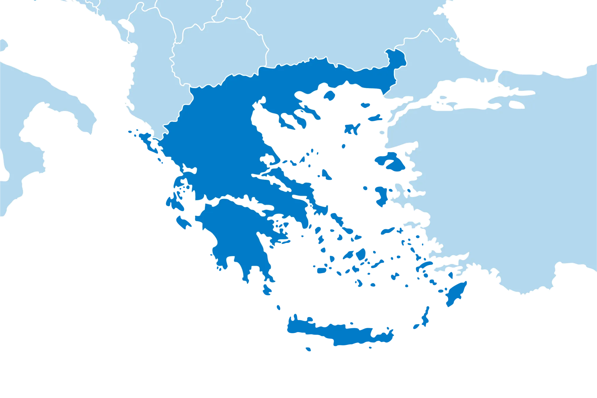 Kaart Griekenland
