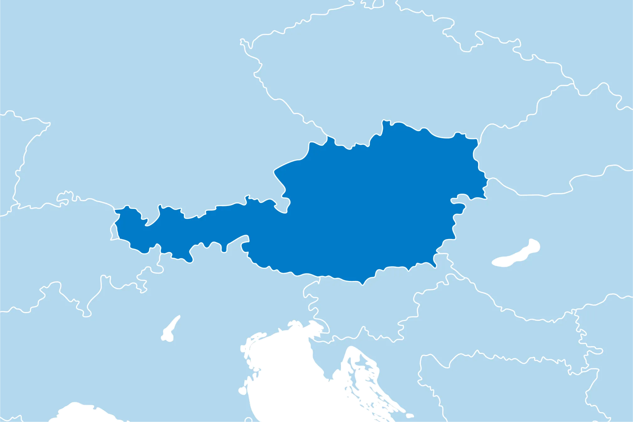 Kaart Oostenrijk