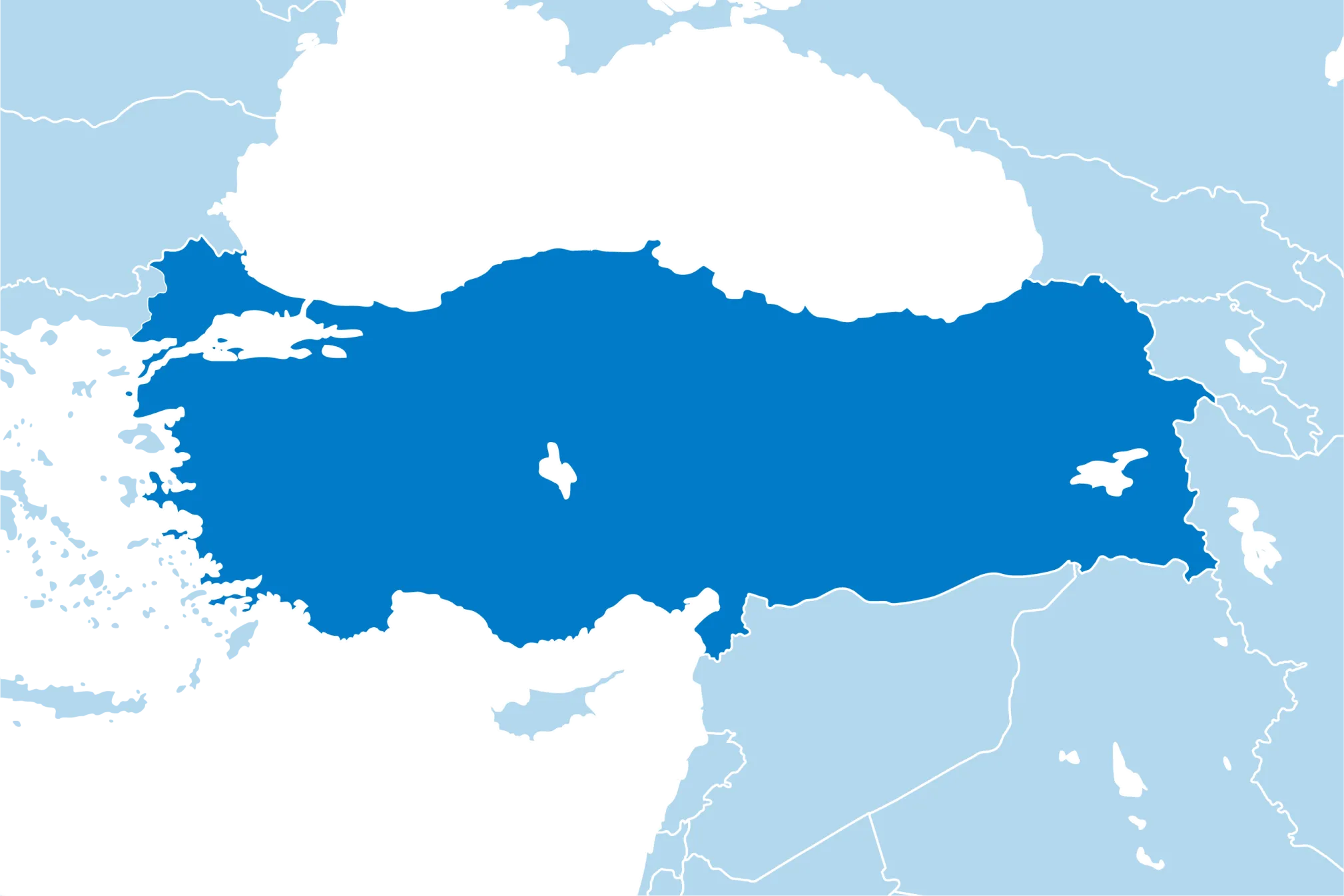 Kaart Turkije