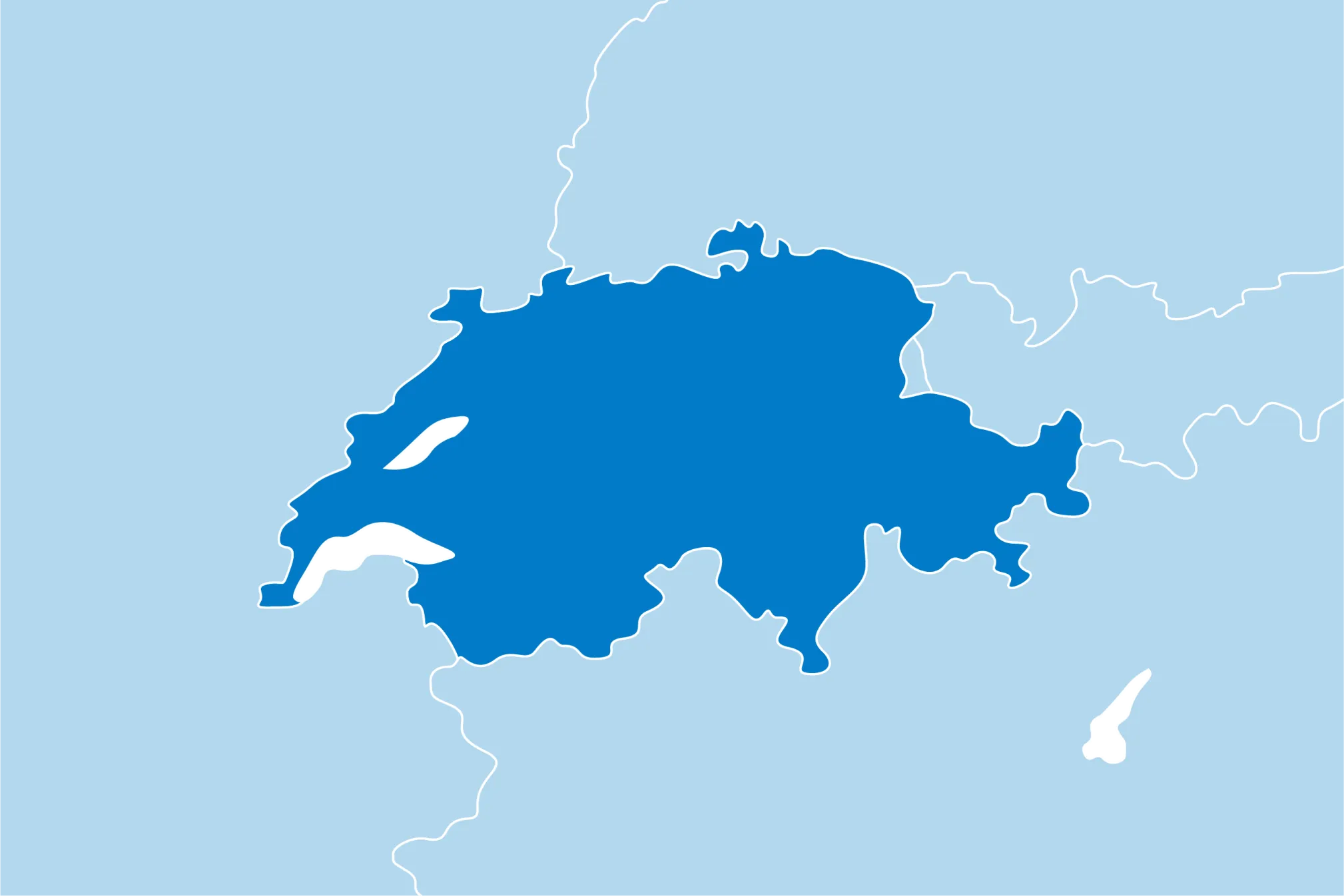 Kaart Zwitserland