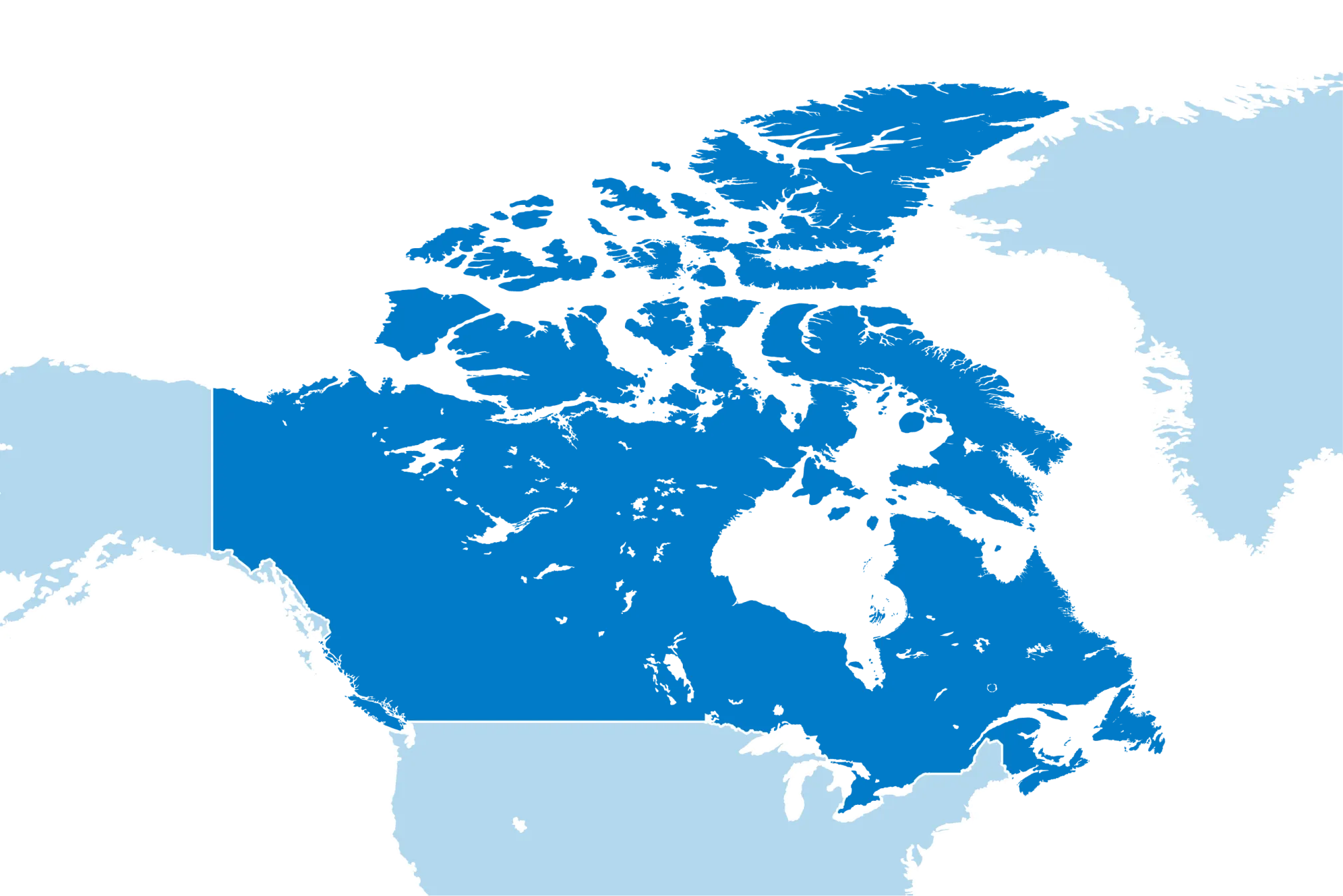 Landkaart Canada