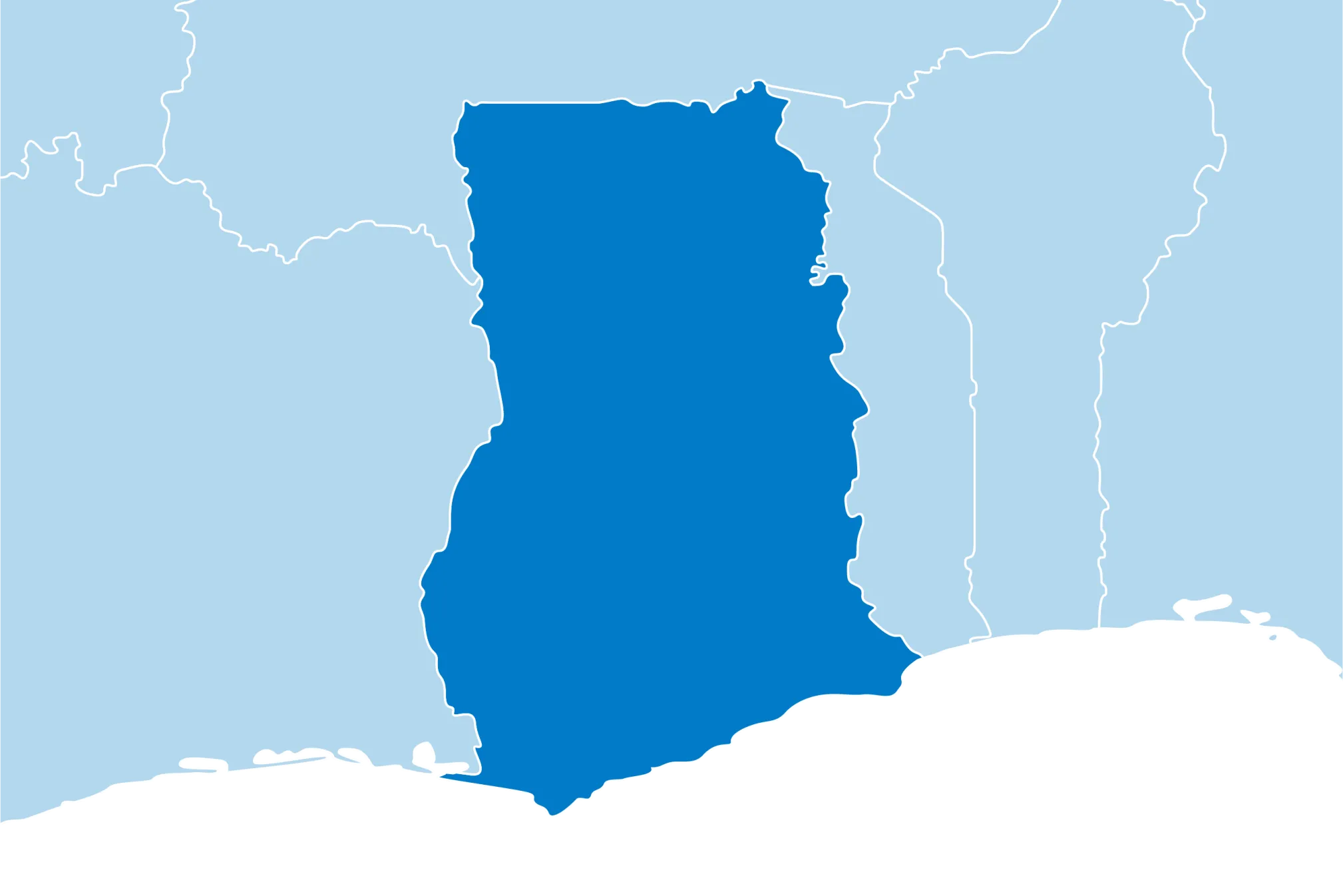 Kaart Ghana