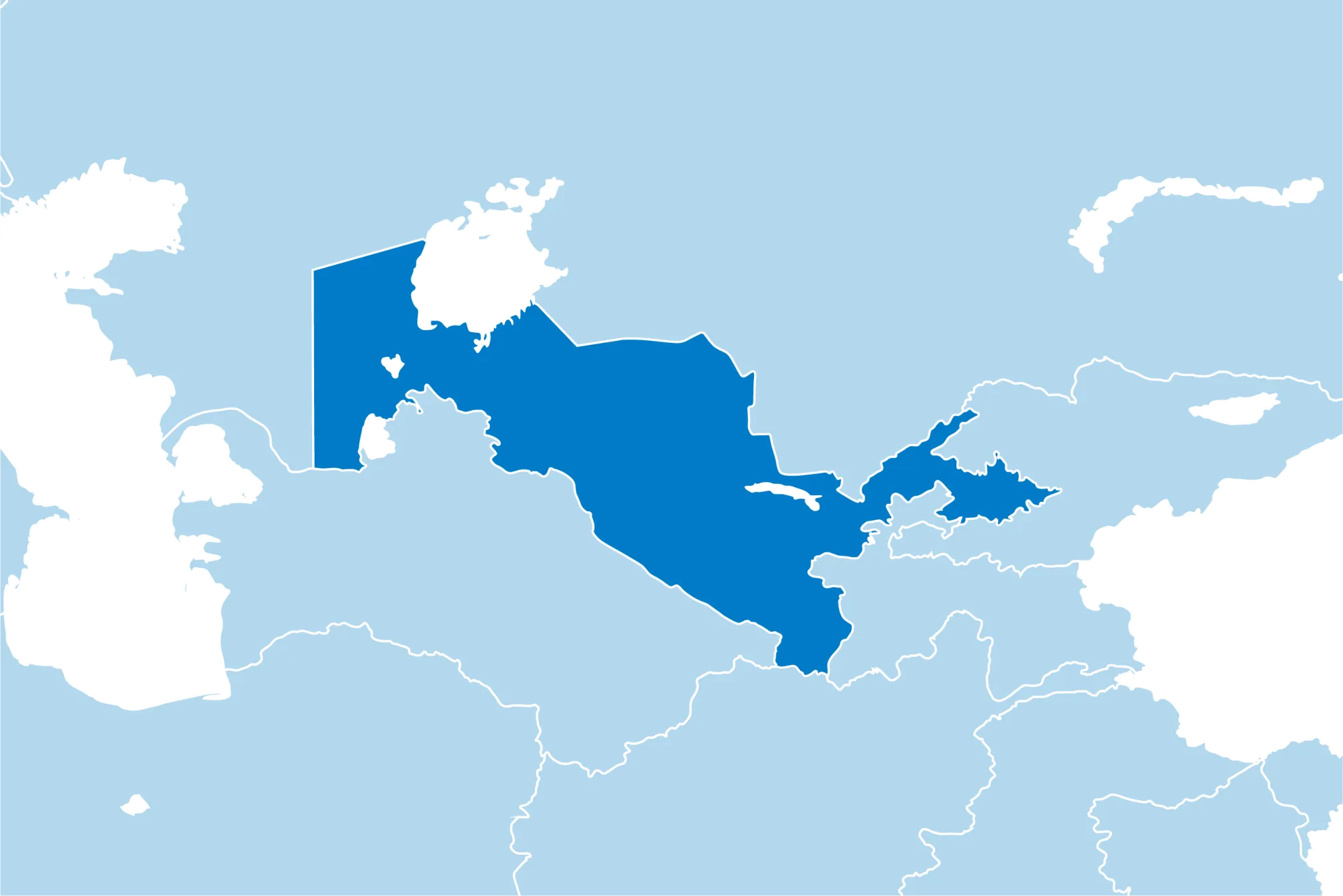 Kaart Oezbekistan