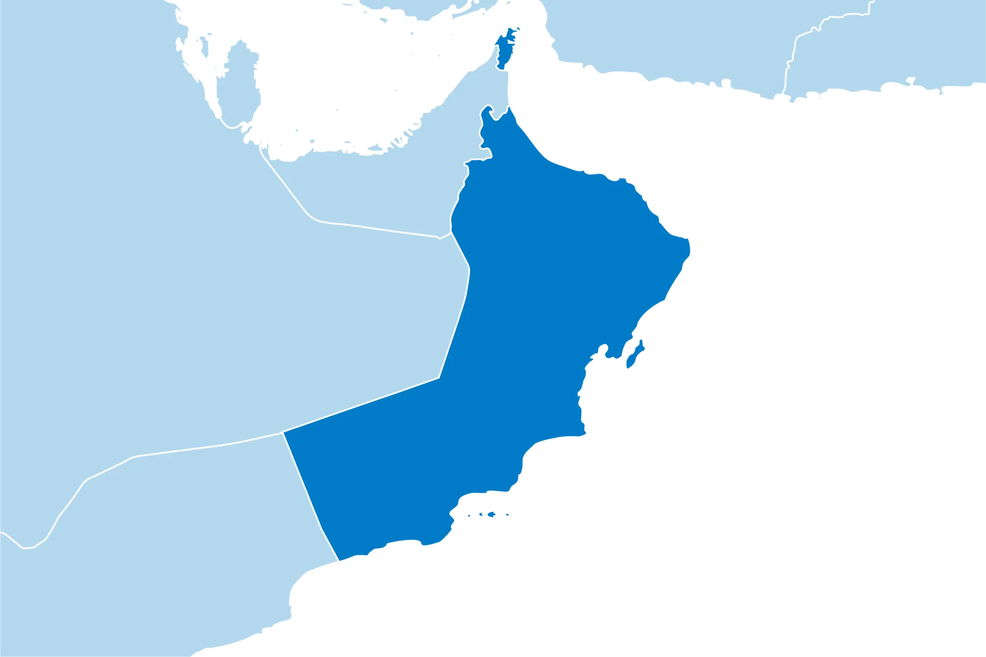Kaart Oman