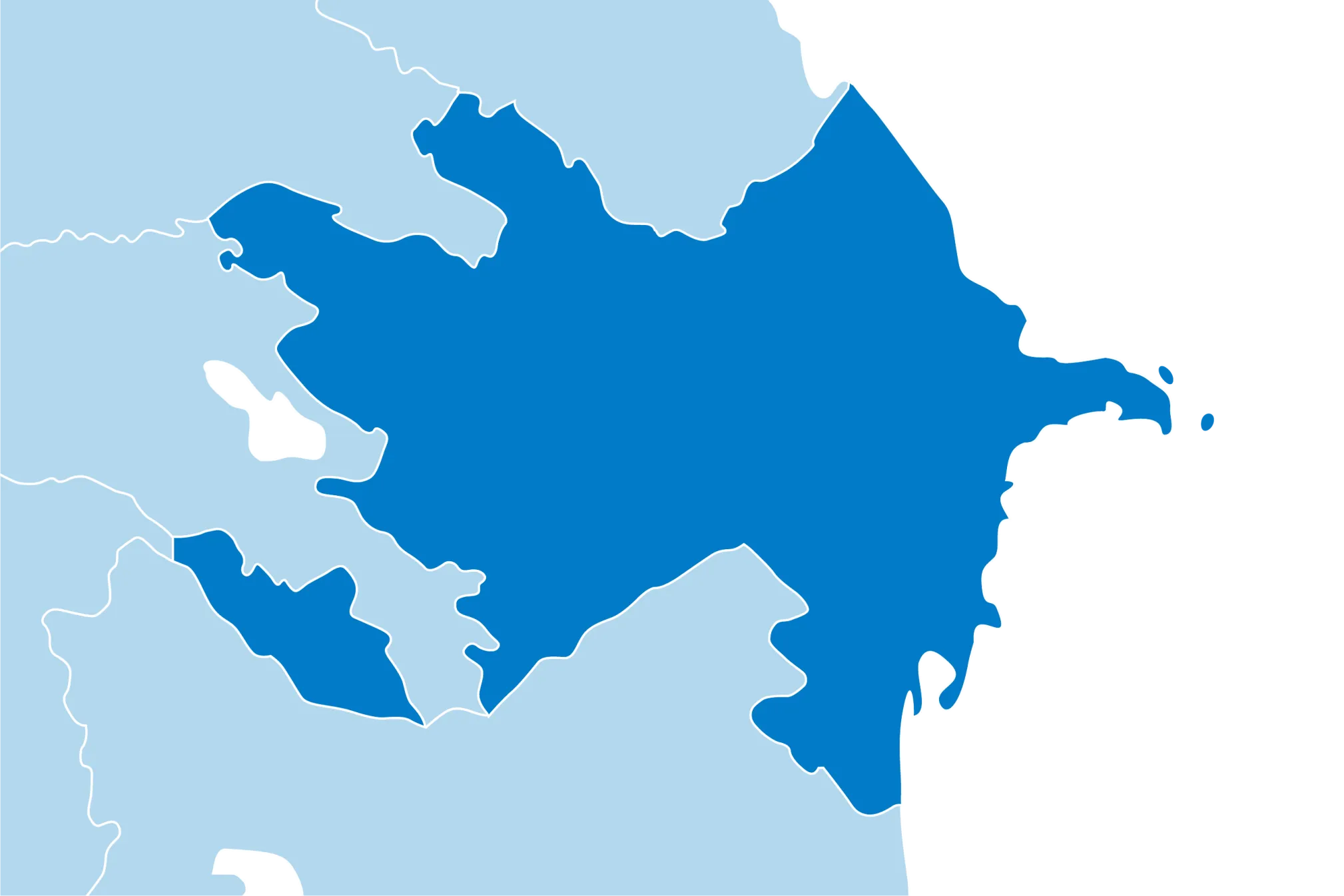 Kaart Azerbeidzjan