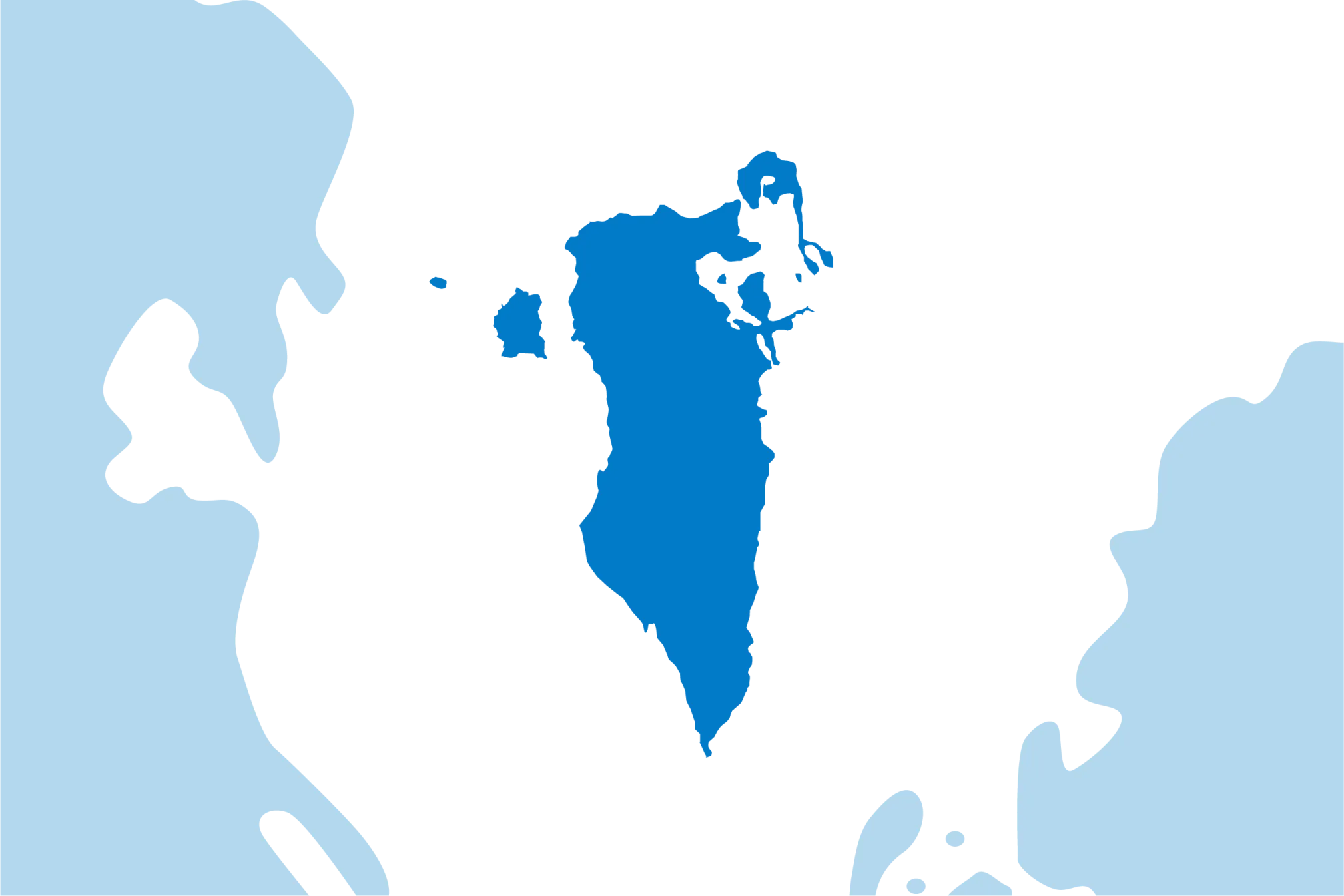 Kaart Bahrein