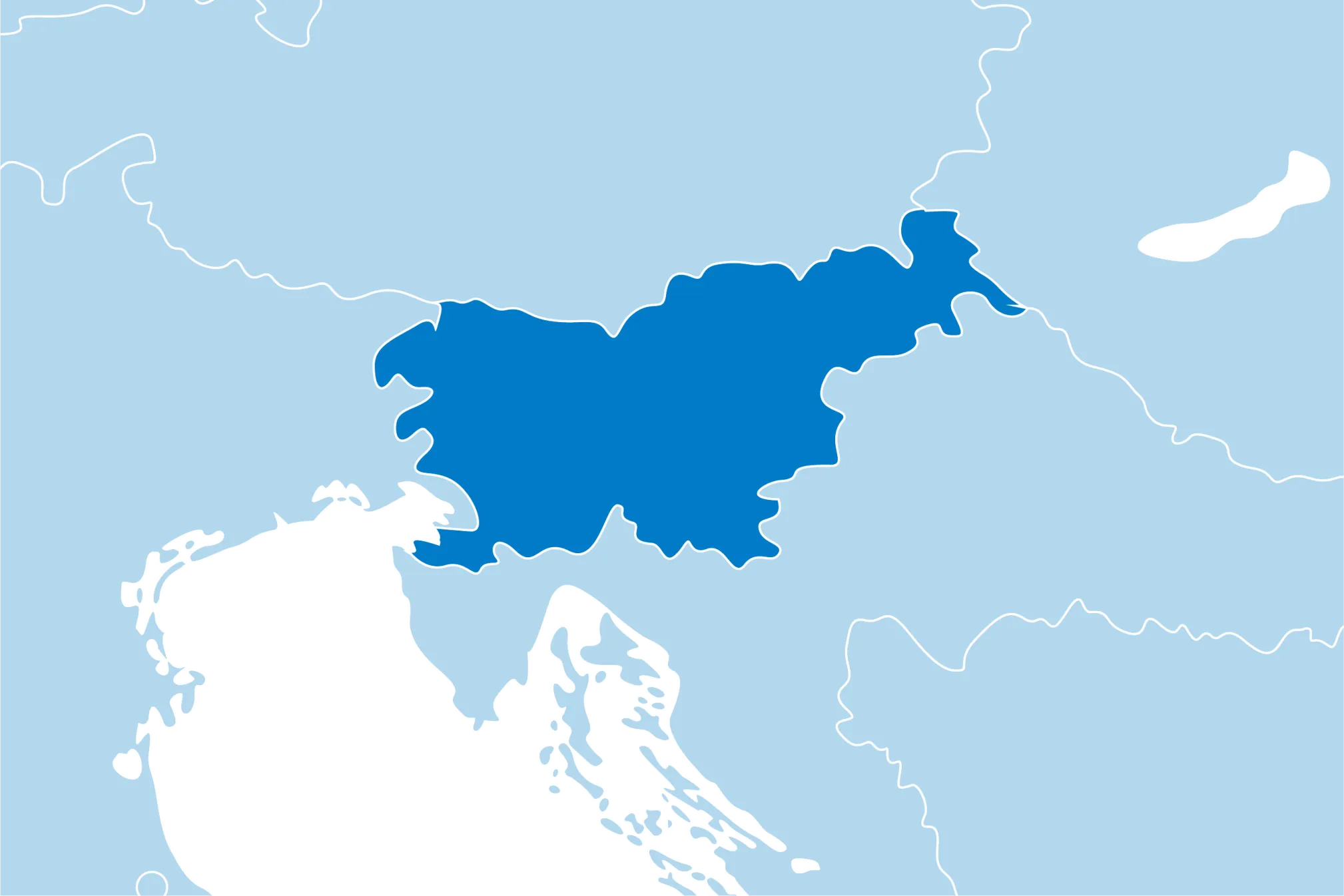 Kaart Slovenië