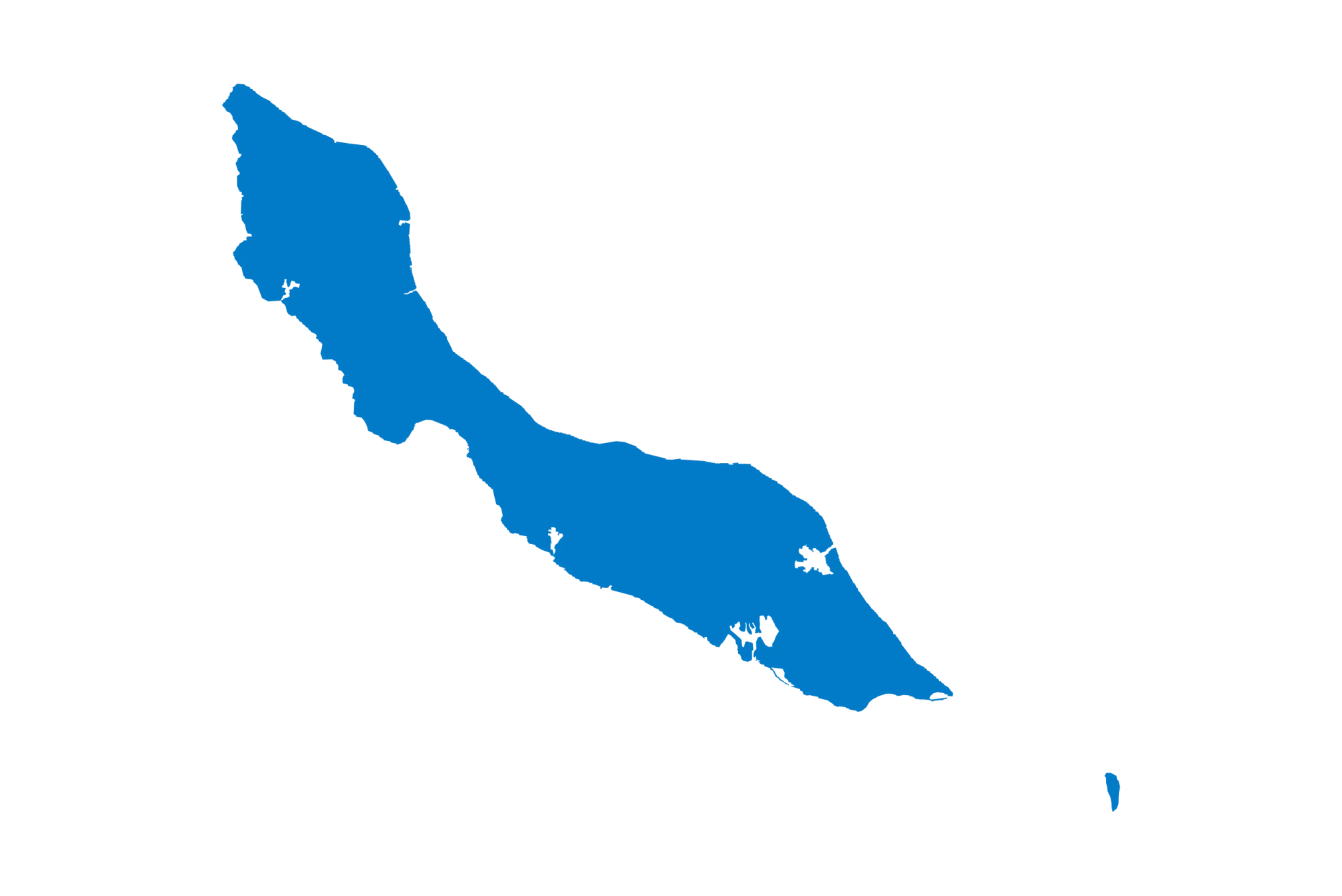 Kaart Curaçao