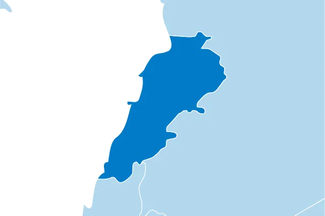 Kaart Libanon