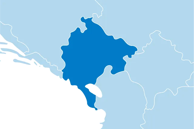 Kaart Montenegro