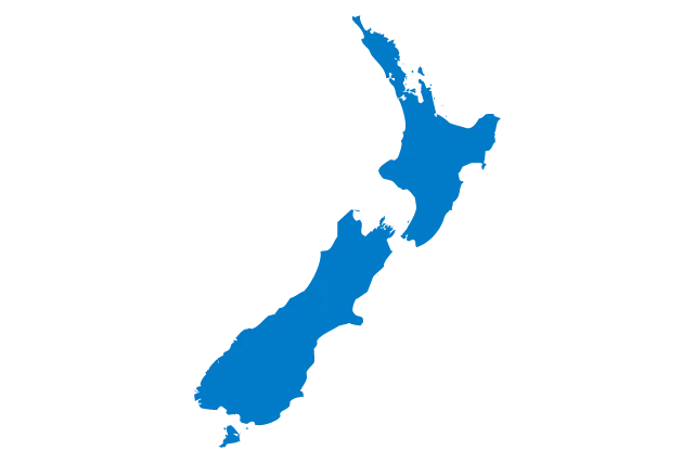 Kaart Nieuw-Zeeland