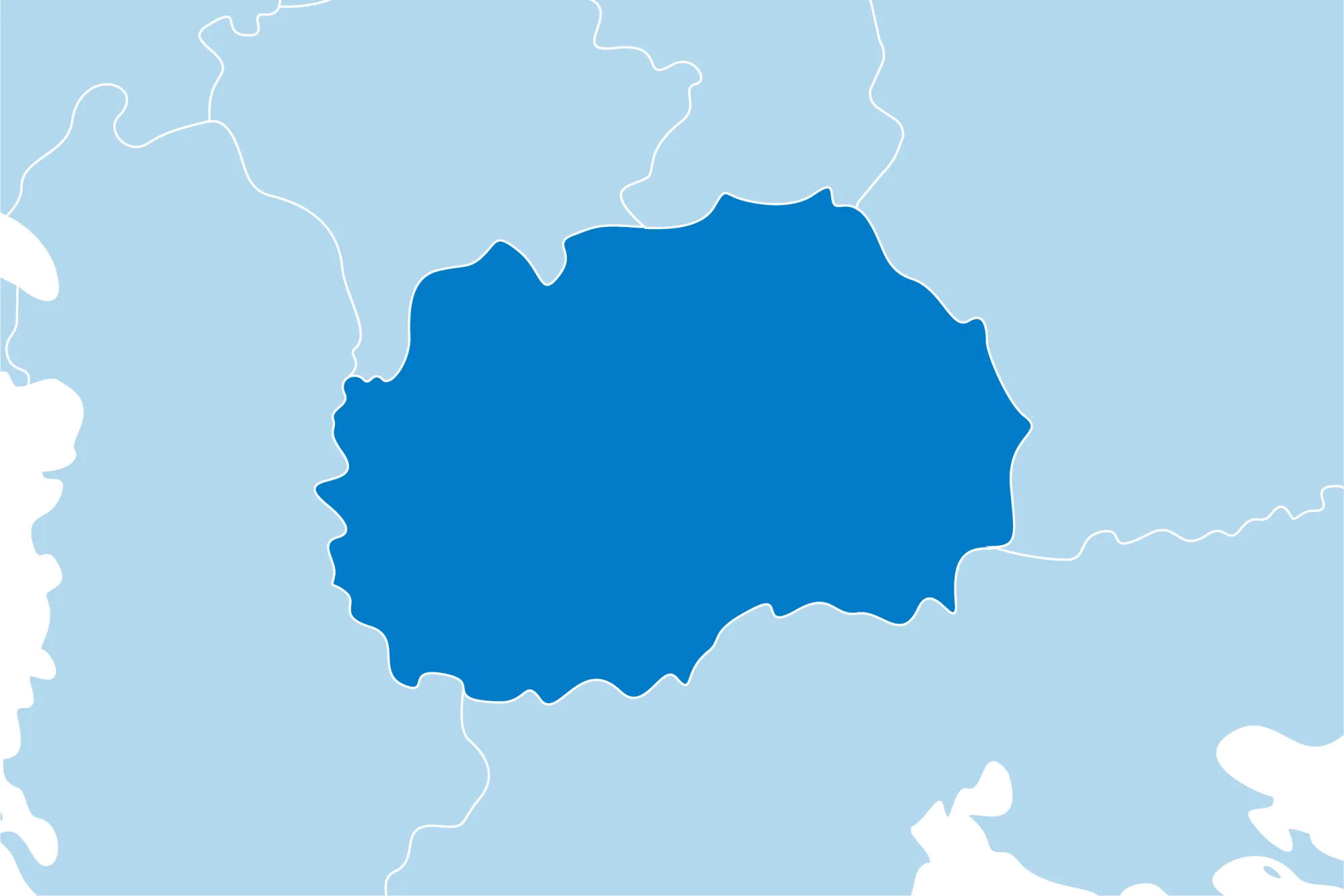 Kaart Noord-Macedonië