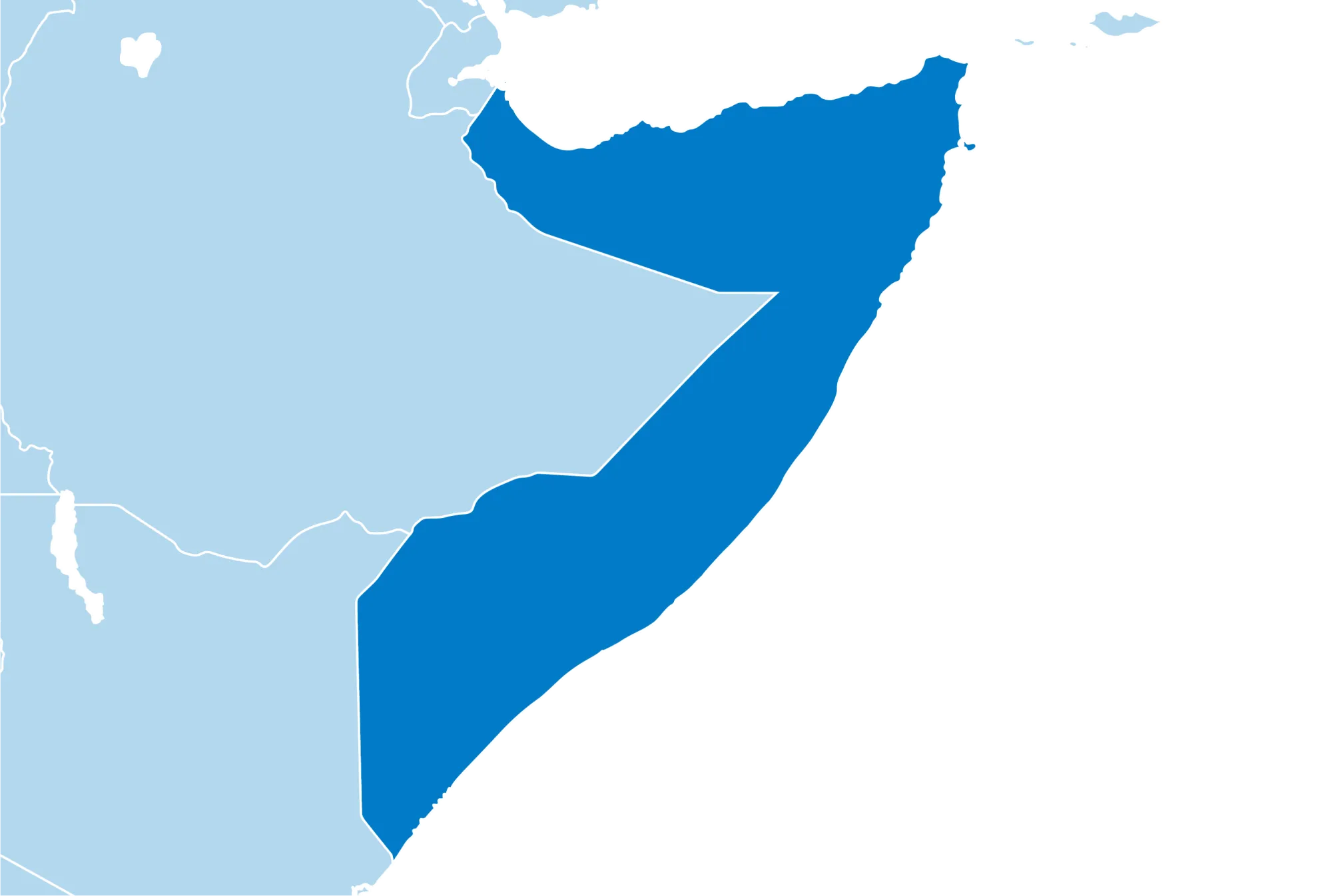 Kaart Somalië