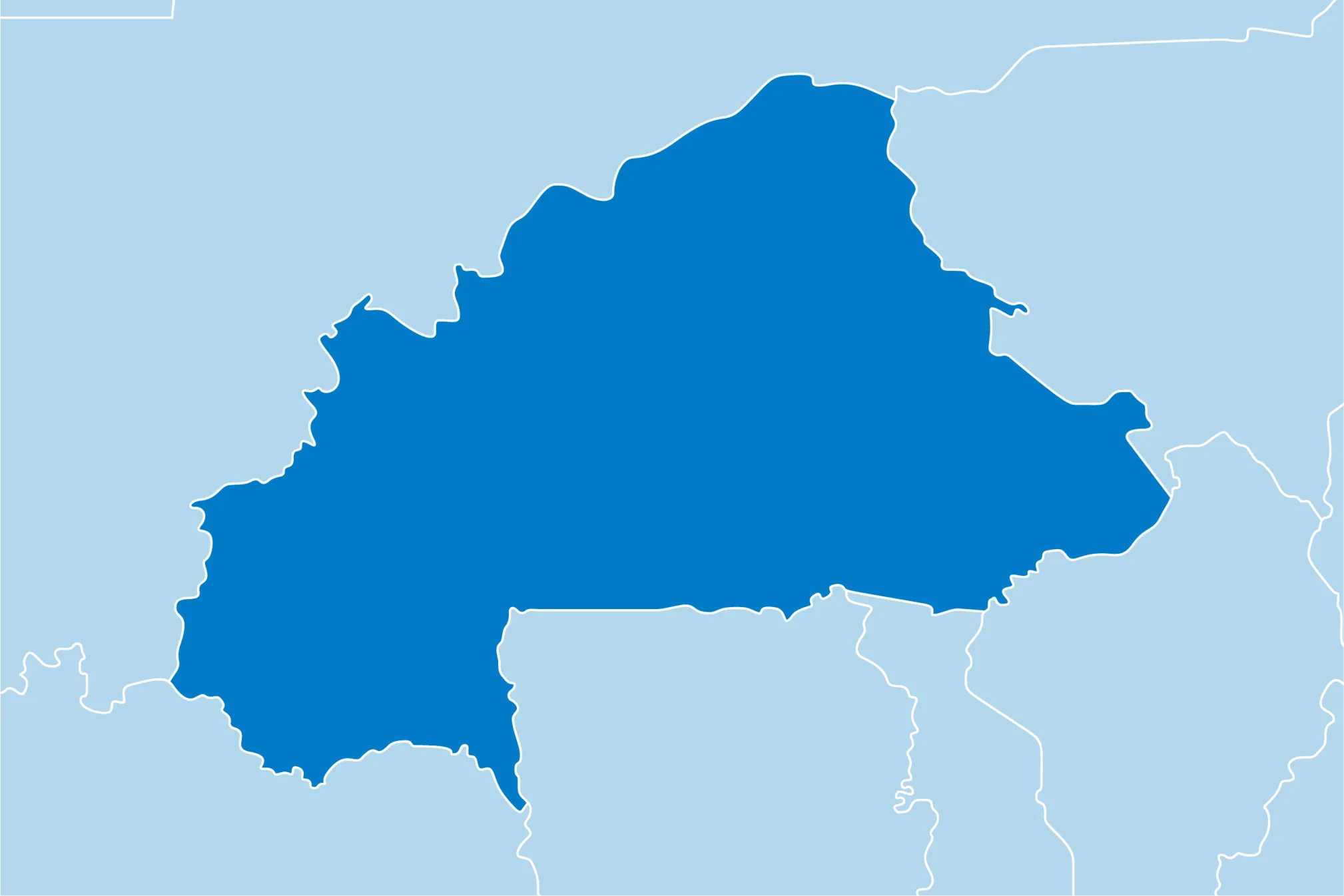 Kaart Burkina Faso