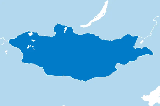 Kaart Mongolië