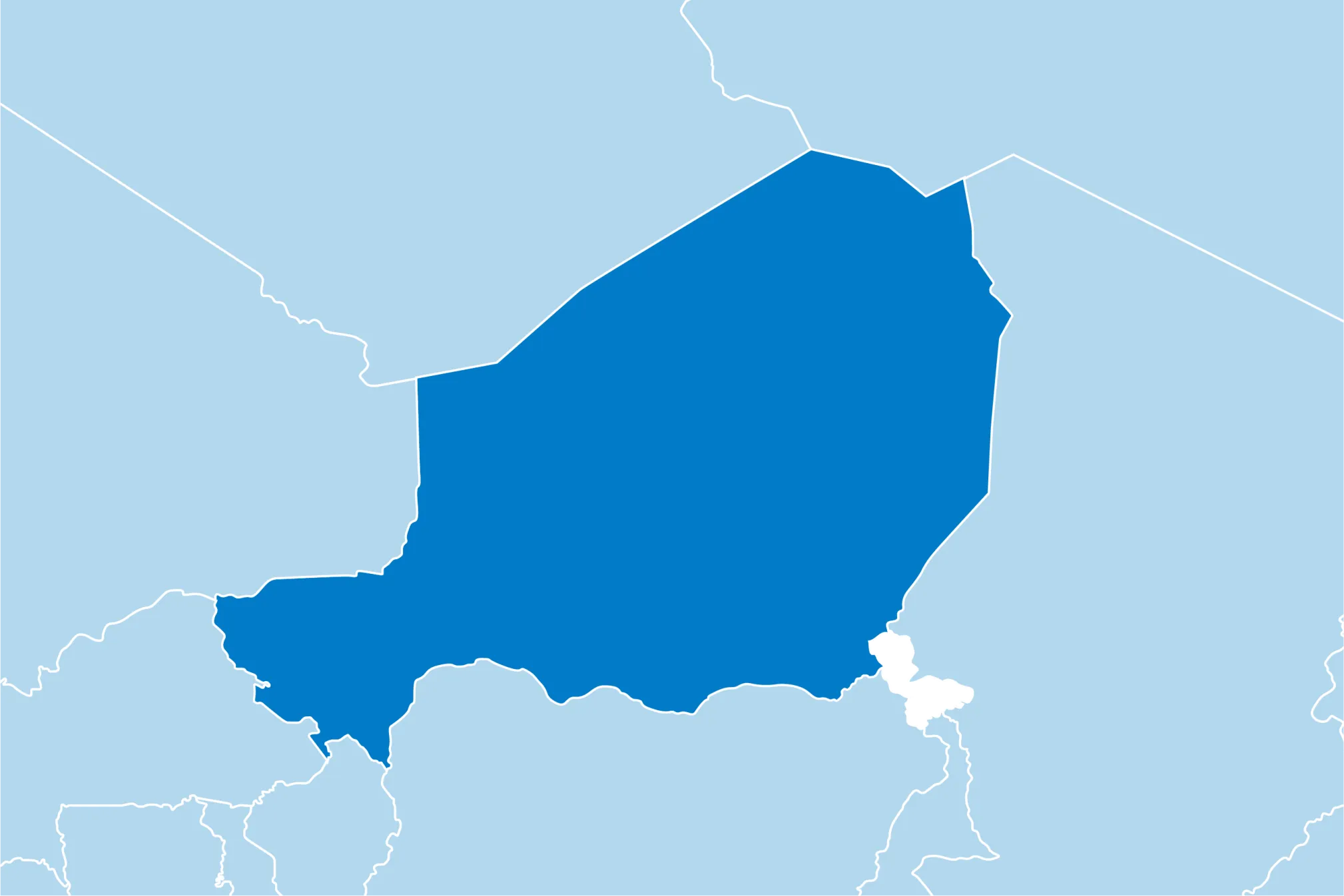 Kaart Niger